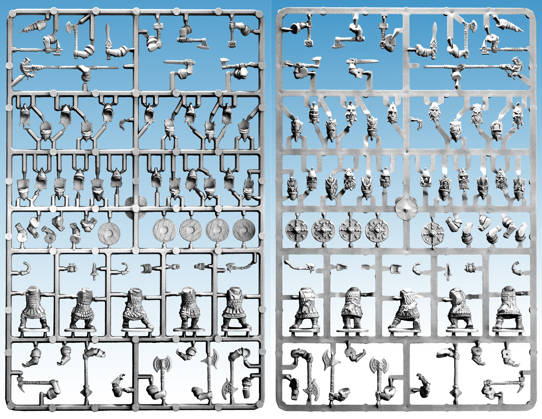 OAKP102 Dwarf Heavy Infantry Sprue