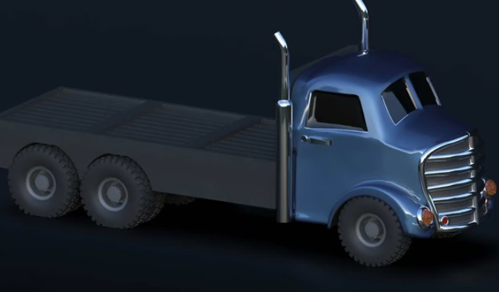 Midcargo truck flatbed