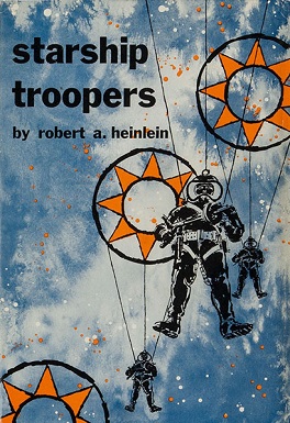 Cover of the novel 'Starship Troopers'by Robert A Heinlein. Wikimedia Commons